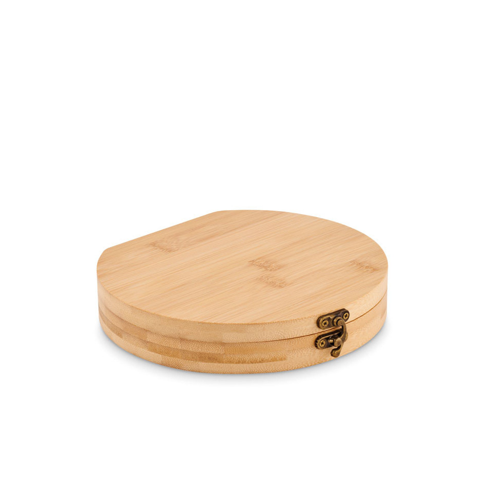 Set de herramientas con caja de bambú personalizada