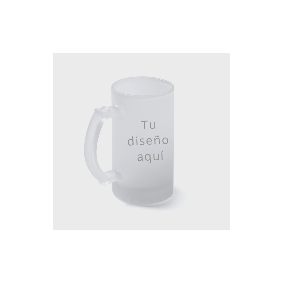 Jarra de cerveza de cristal personalizada