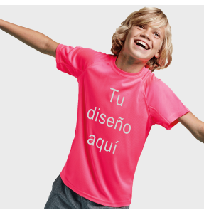 Camiseta técnica niño básica personalizada