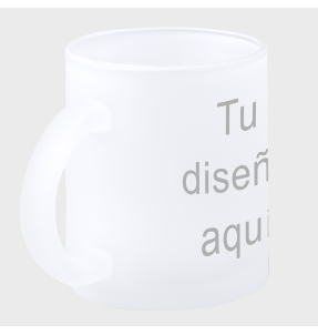 Taza de cristal personalizada