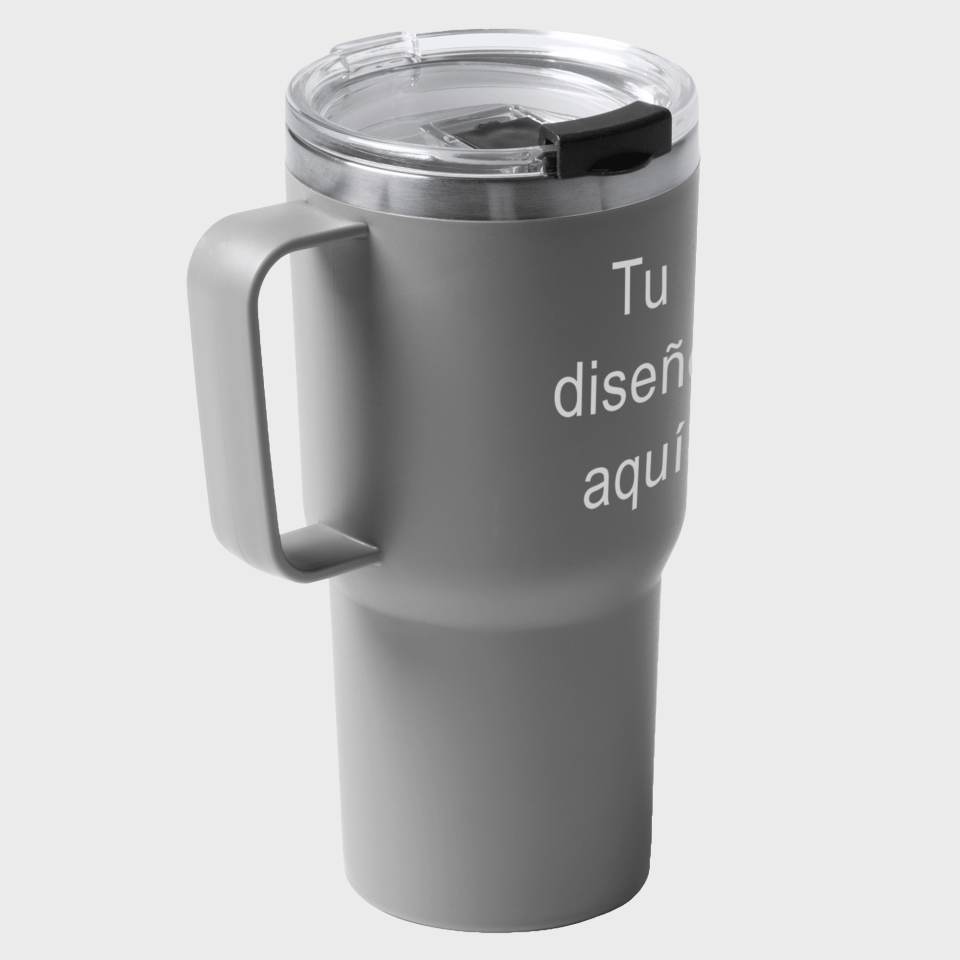 Taza con tapa personalizada