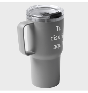 Taza con tapa personalizada
