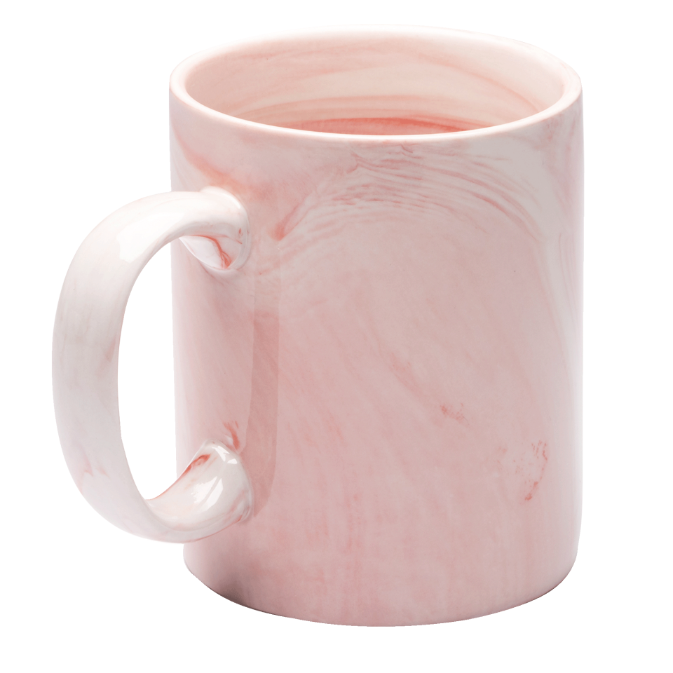 Taza efecto mármol personalizada