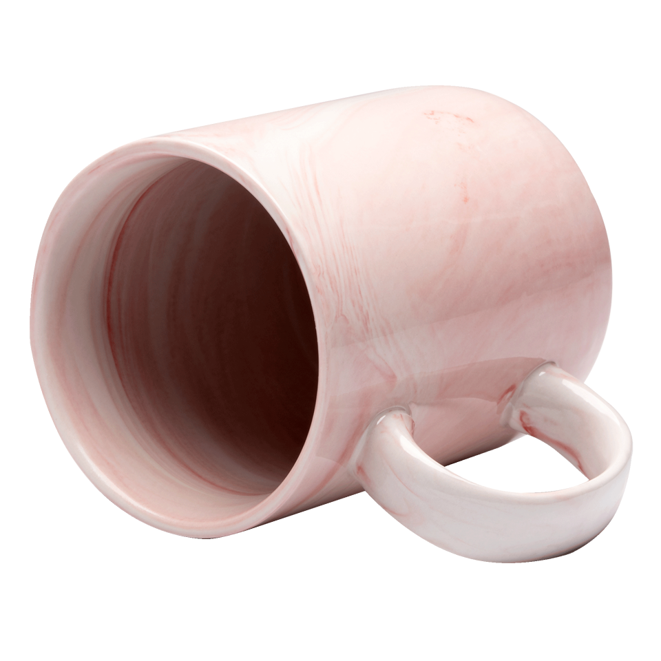 Taza efecto mármol personalizada