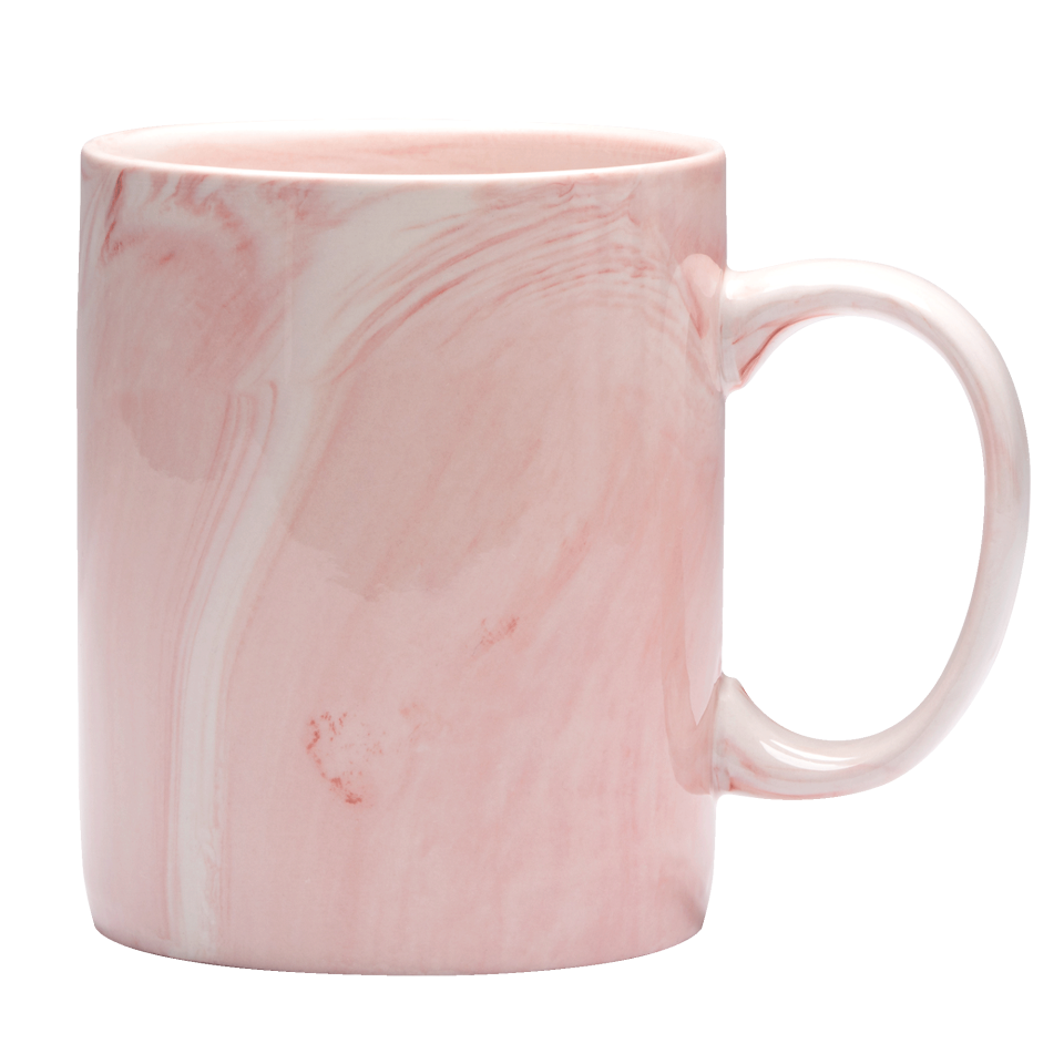 Taza efecto mármol personalizada