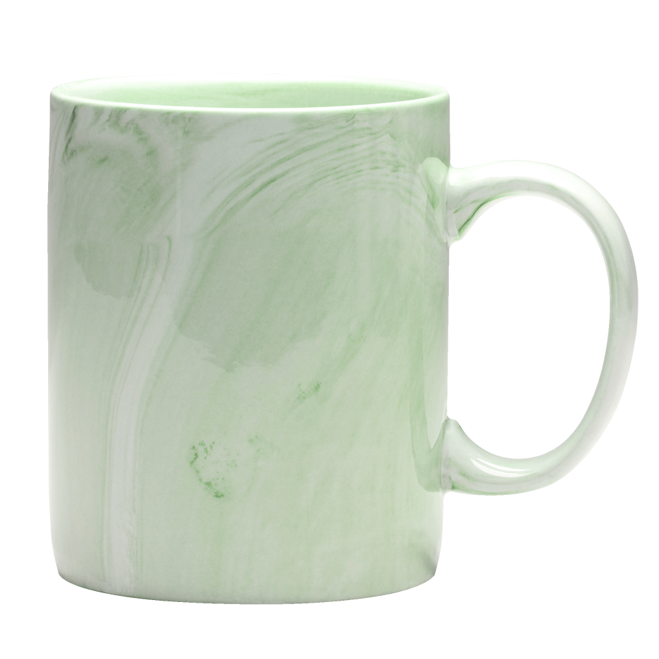 Taza efecto mármol personalizada