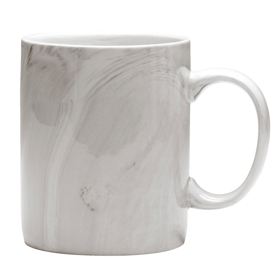 Taza efecto mármol personalizada