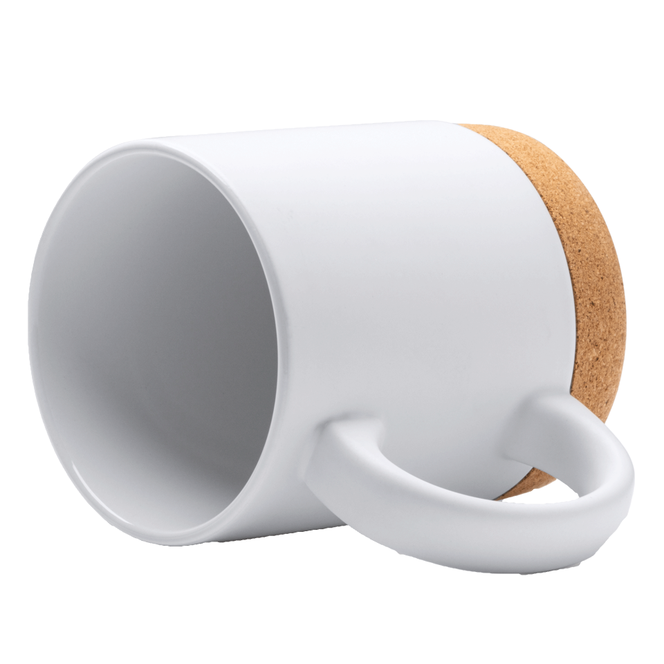 Taza con base de corcho personalizada