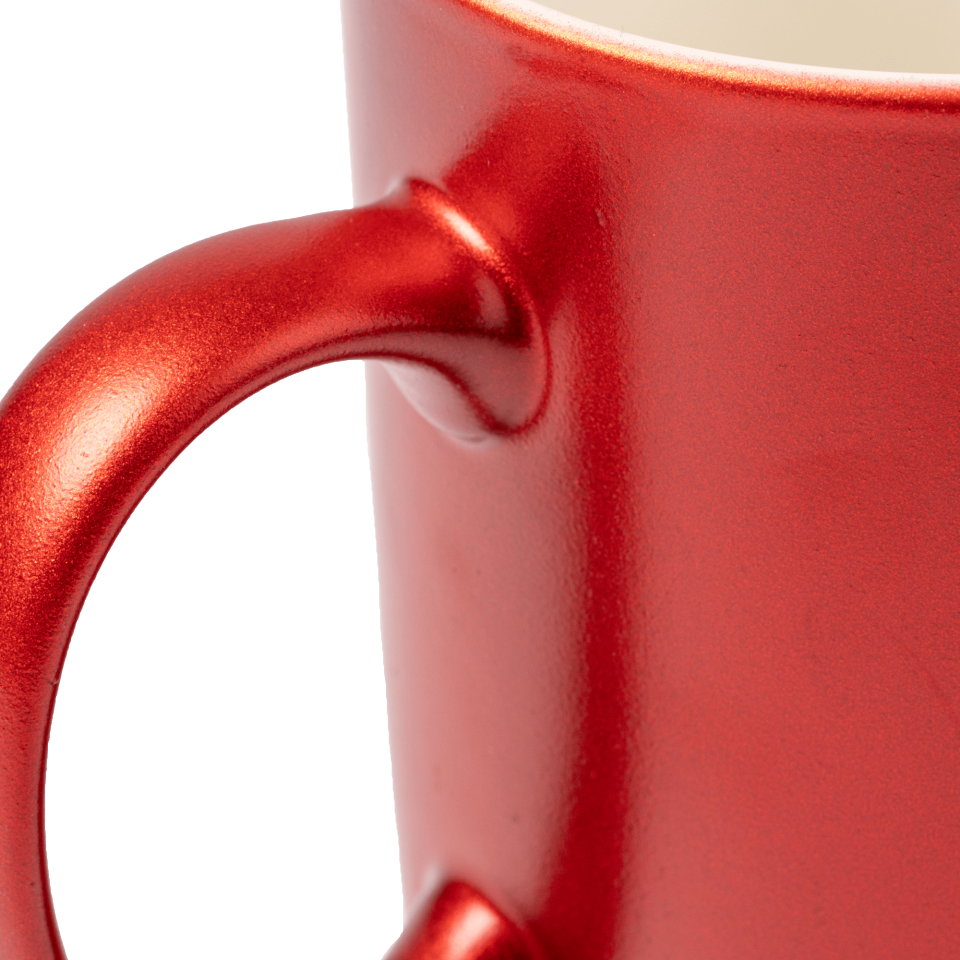 Taza cerámica personalización dorada