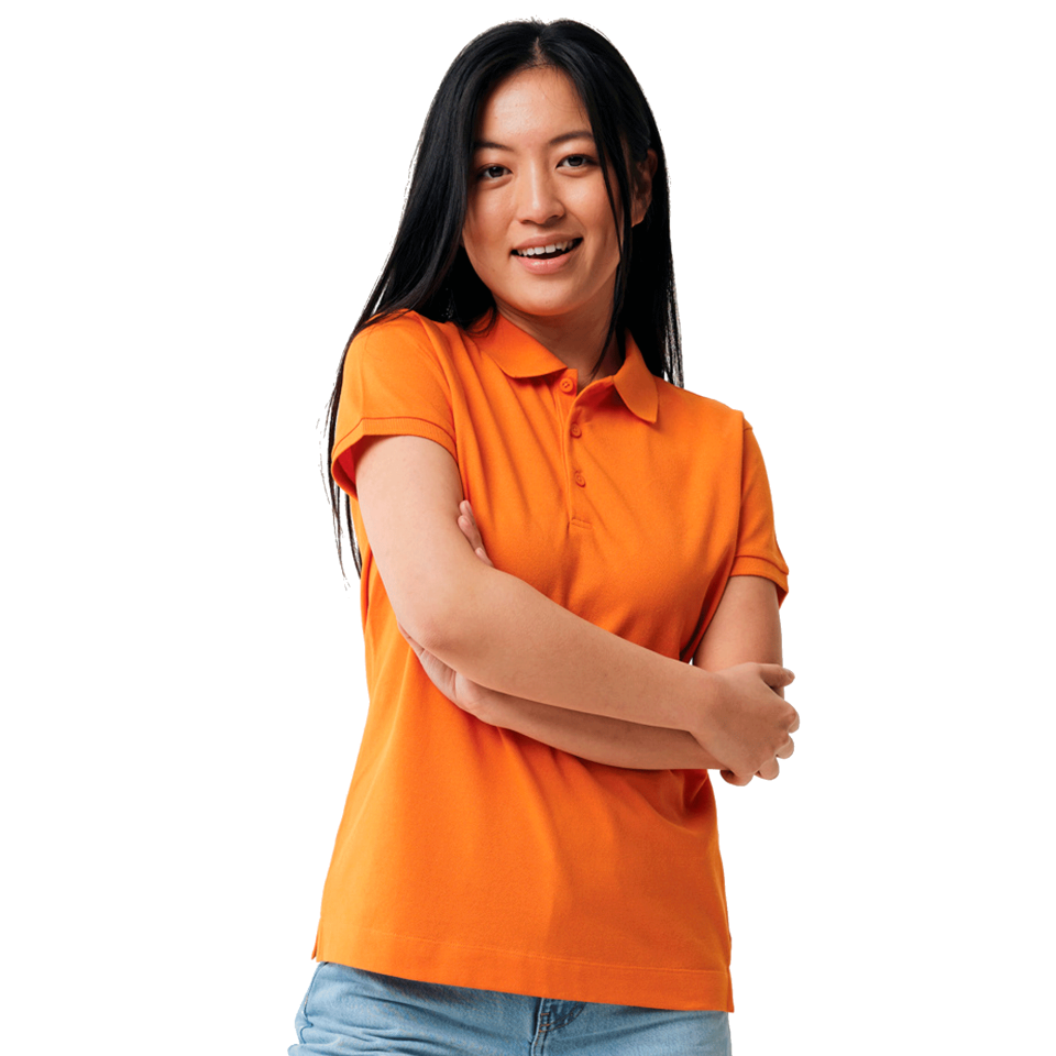 Polo premium de mujer algodón orgánico personalizado