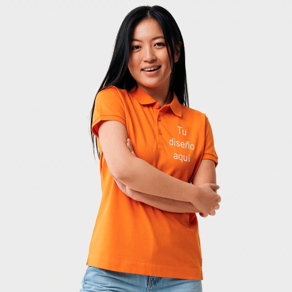 Polo premium de mujer algodón orgánico personalizado