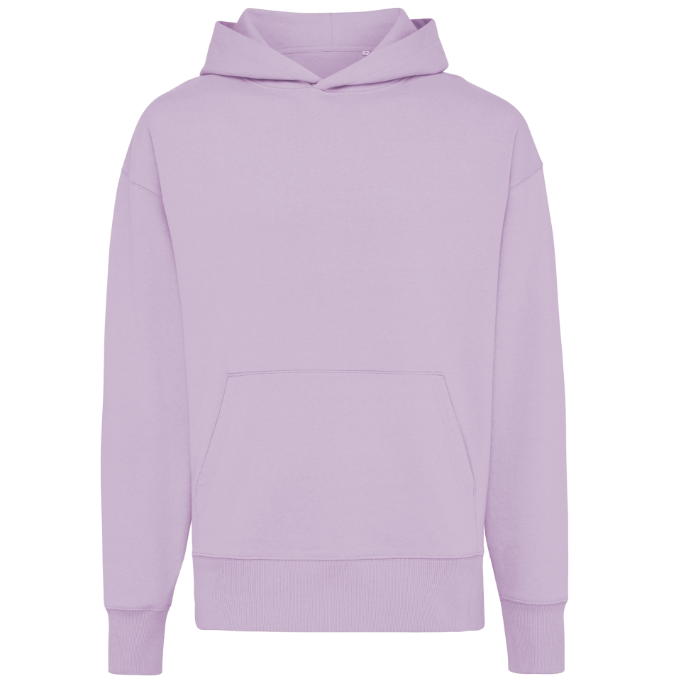 Sudadera con capucha relaxed fit algodón orgánico 3XL personalizada