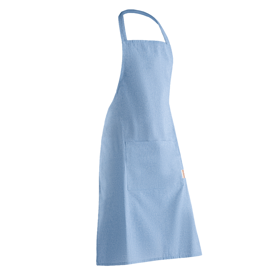 Delantal largo de algodón reciclado personalizado