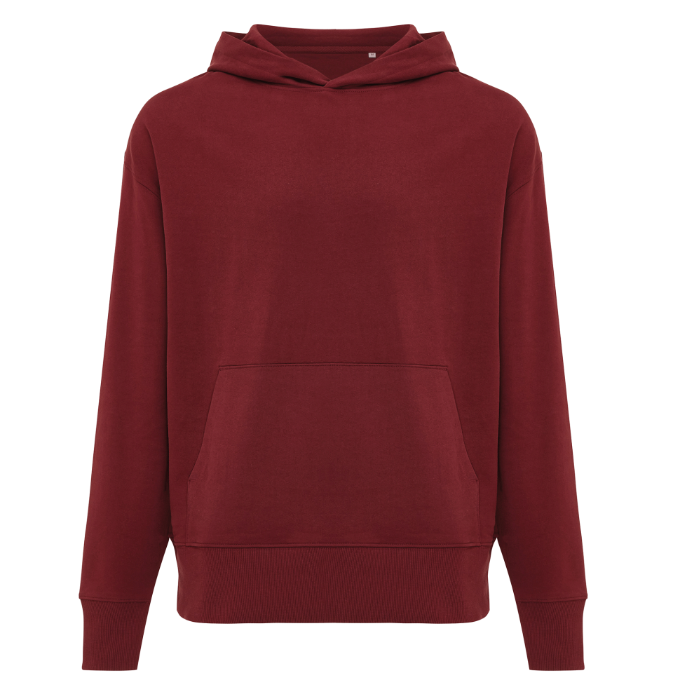 Sudadera con capucha relaxed fit algodón orgánico personalizada