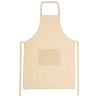Delantal largo color crudo algodón orgánico personalizado