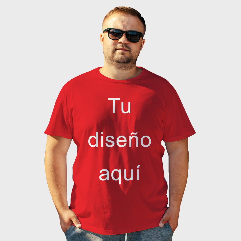 Camiseta algodón orgánico modern fit 3XL personalizada