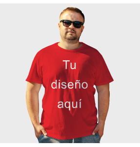 Camiseta algodón orgánico modern fit 3XL personalizada