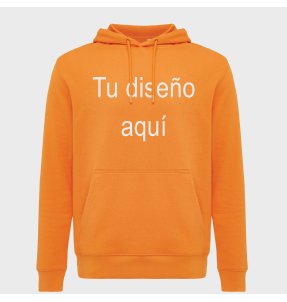 Sudadera ligera con capucha de algodón orgánico 3XL personalizada