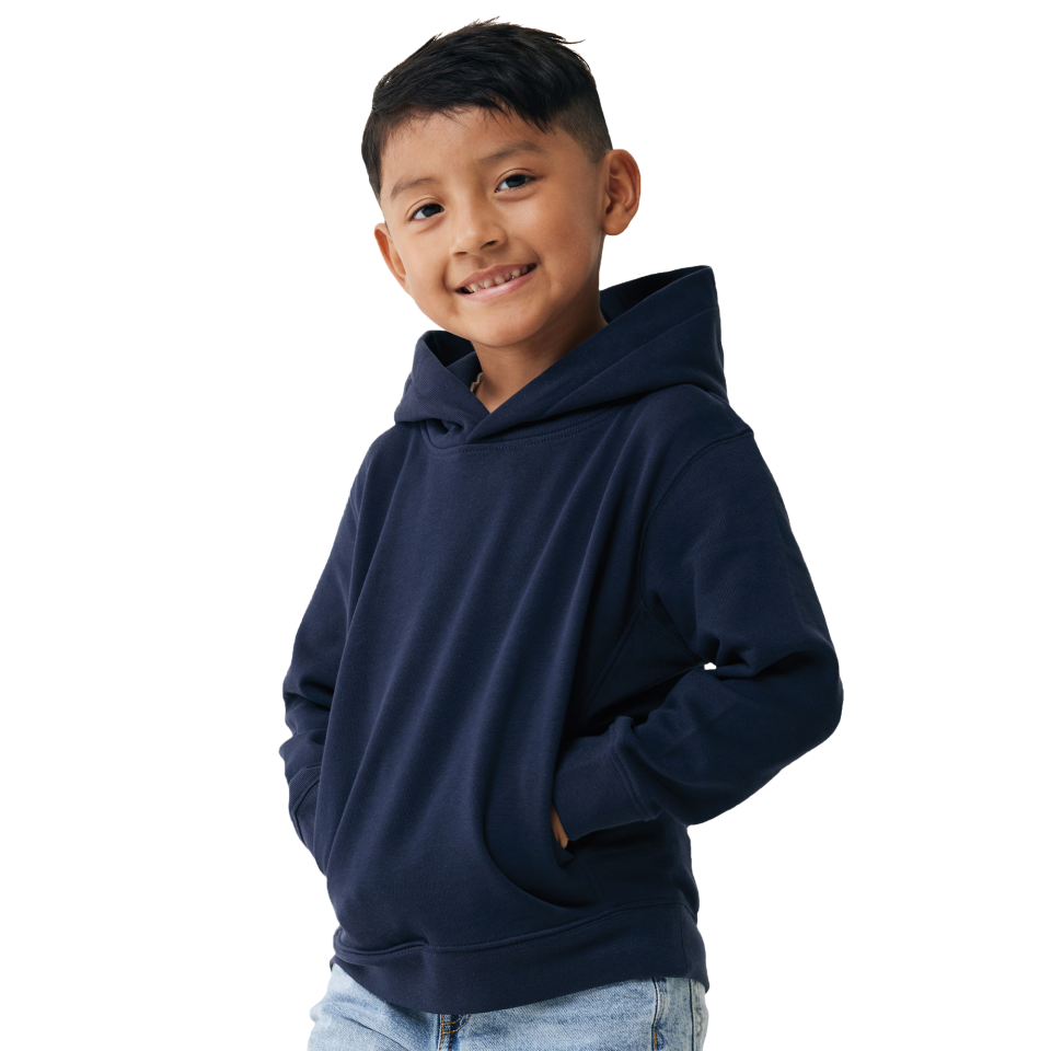 Sudadera infantil con capucha algodón orgánico personalizada