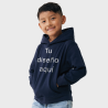 Sudadera infantil con capucha algodón orgánico personalizada