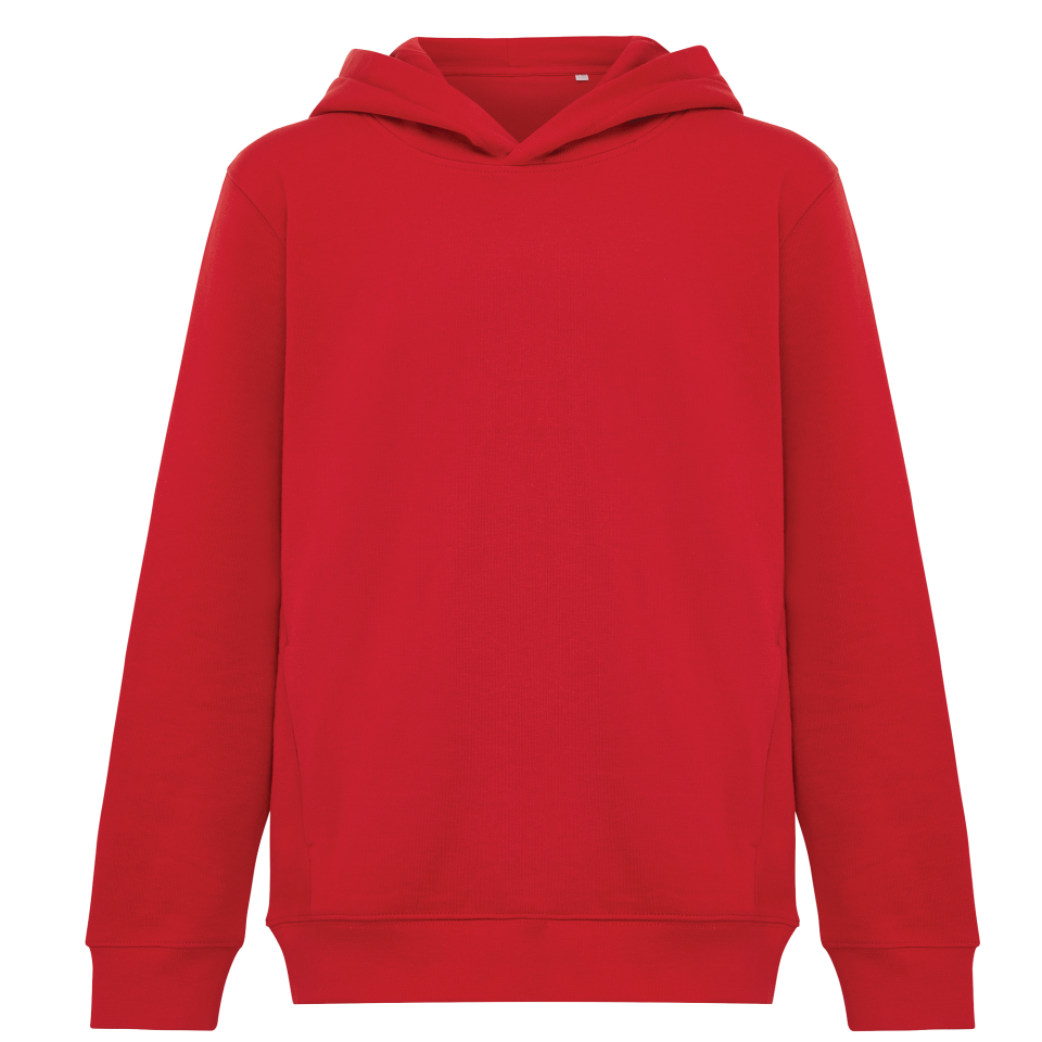 Sudadera infantil con capucha algodón orgánico personalizada