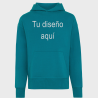 Sudadera con capucha relaxed fit algodón orgánico 3XL personalizada