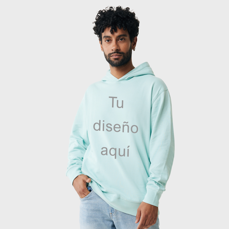 Sudadera con capucha premium algodón orgánico personalizada