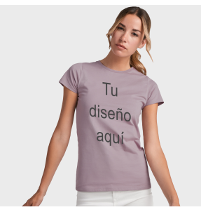 Camiseta premium mujer personalizada