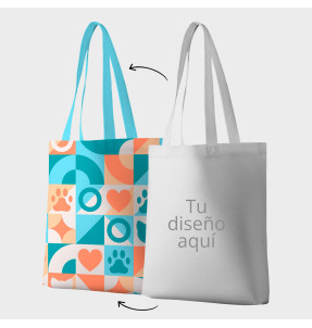 Bolsa tote bag asas largas 100% fullprint personalizada