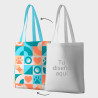 Bolsa tote bag asas largas 100% fullprint personalizada