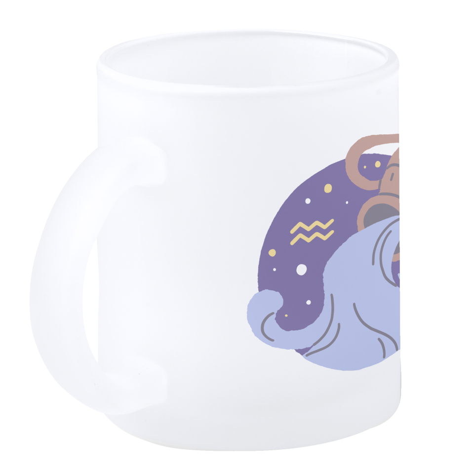 Taza de cristal personalizada