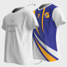 Camiseta multideporte cuello pico fullprint por delante personalizada