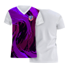 Camiseta multideporte cuello pico de mujer fullprint por delante personalizada