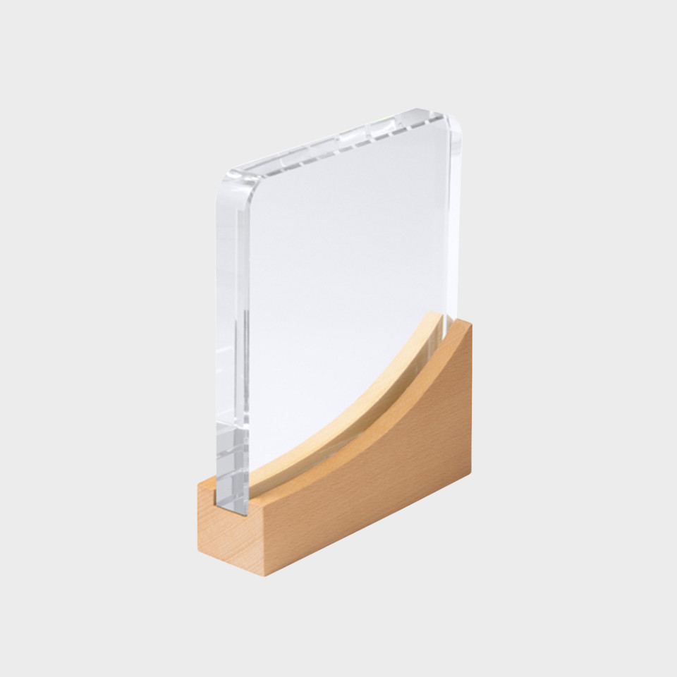 Placa de metacrilato cuadrado personalizado