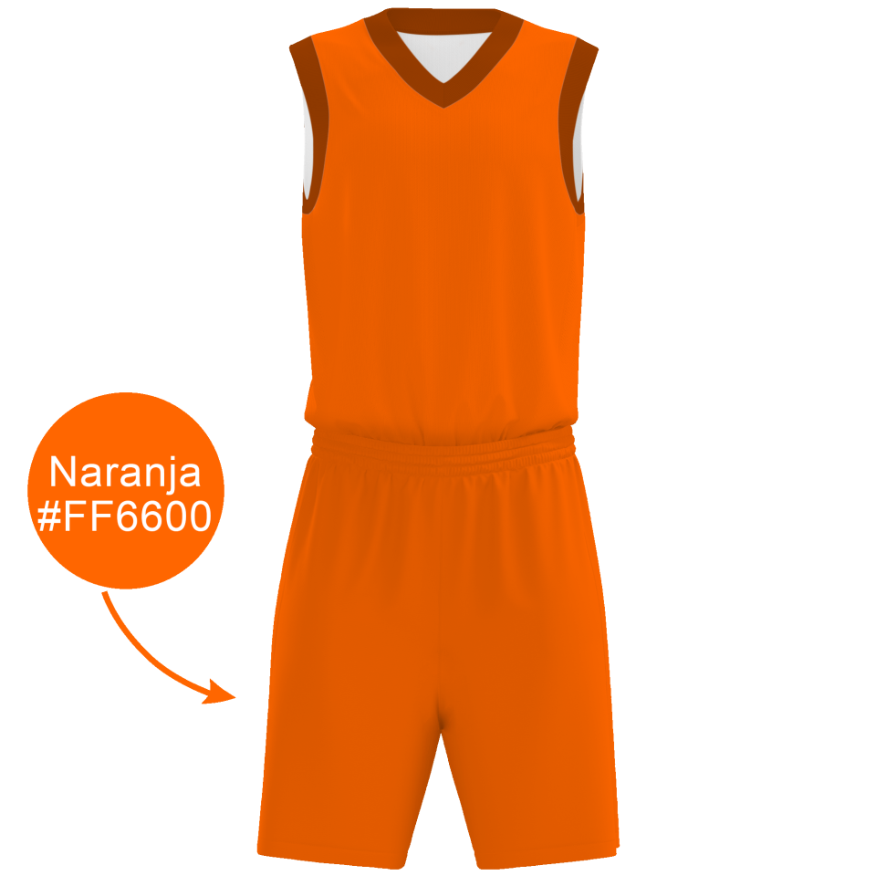 Conjunto de baloncesto sublimado modelo Colores Corporativos Exclusivos