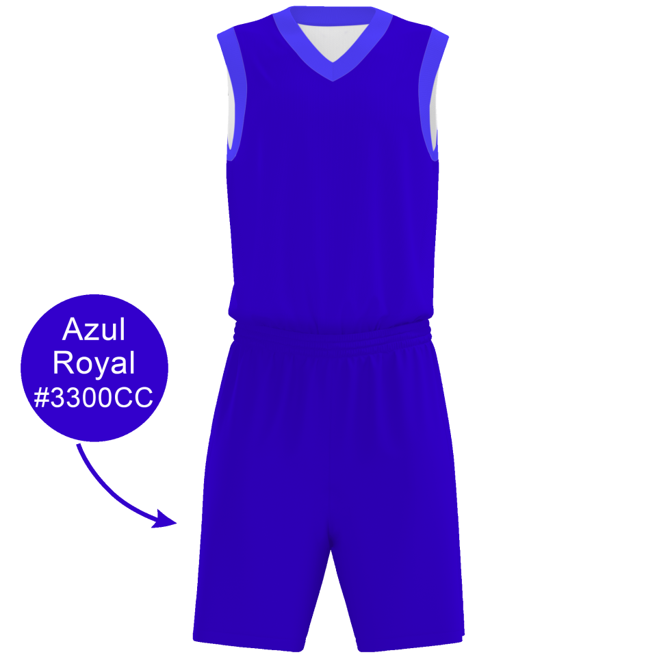 Conjunto de baloncesto sublimado modelo Colores Corporativos Exclusivos