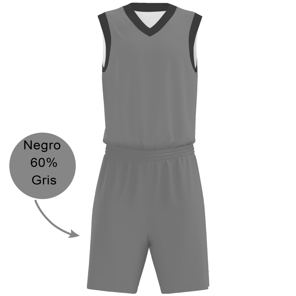 Conjunto de baloncesto sublimado modelo Colores Corporativos Exclusivos