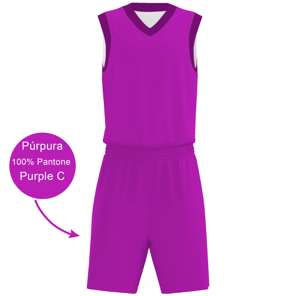 Conjunto de baloncesto sublimado modelo Colores Corporativos Exclusivos