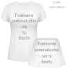 Conjunto de mujer pádel manga corta 100% fullprint personalizado