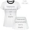 Conjunto de mujer pádel manga corta 100% fullprint personalizado