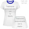 Conjunto de mujer pádel manga corta 100% fullprint personalizado