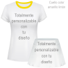 Conjunto de mujer pádel manga corta 100% fullprint personalizado