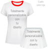 Conjunto de mujer pádel manga corta 100% fullprint personalizado