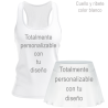 Conjunto de mujer pádel tirantes 100% fullprint personalizado