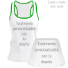 Conjunto de mujer pádel tirantes 100% fullprint personalizado