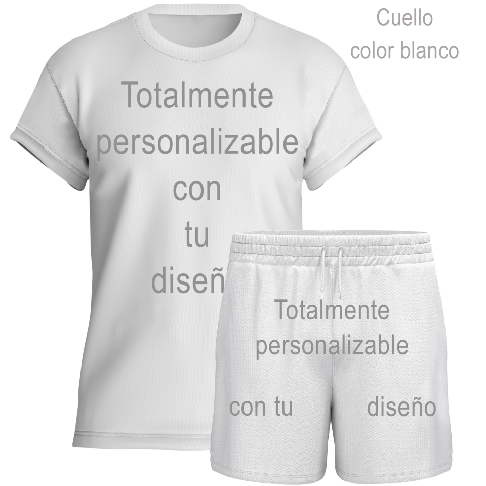 Conjunto de voley manga corta 100% fullprint personalizado