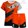 Conjunto de voley manga corta 100% fullprint personalizado