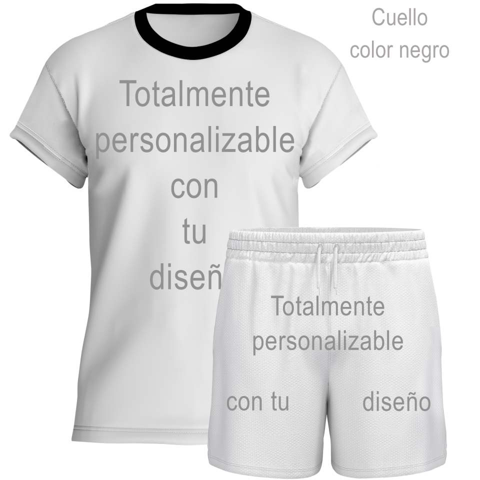 Conjunto de voley manga corta personalizable 100% fullprint