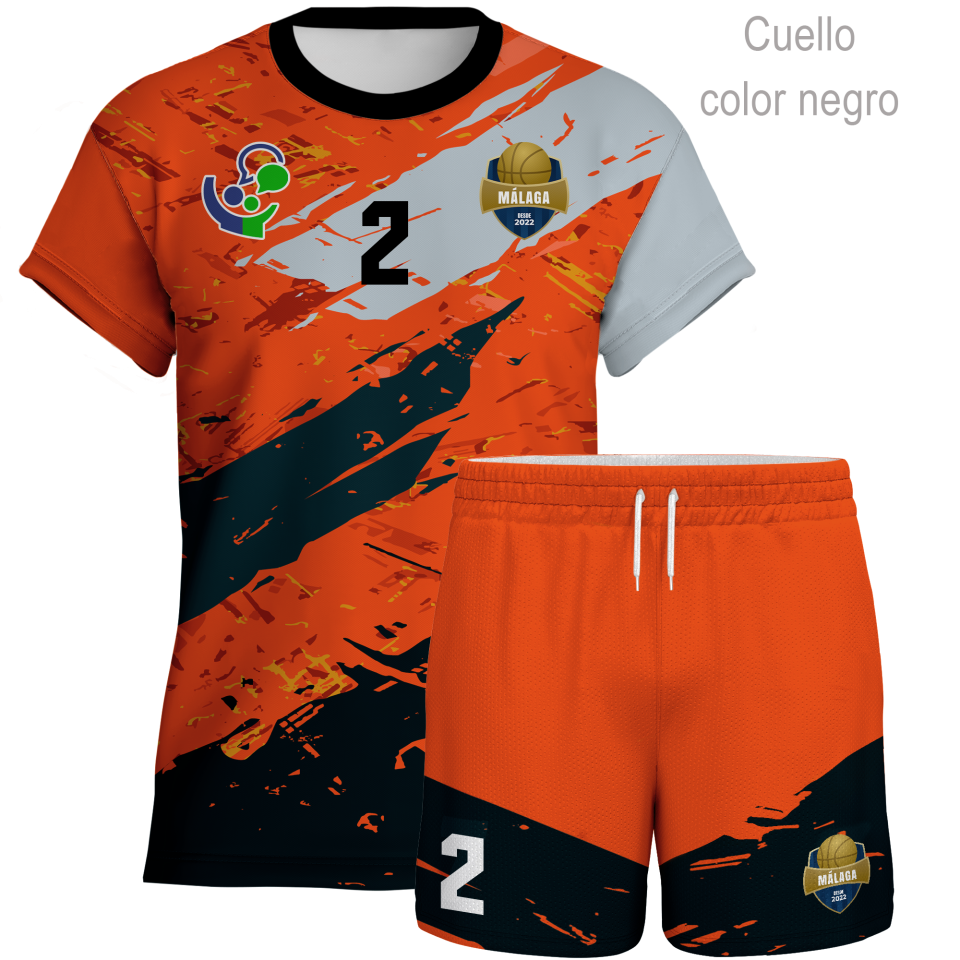 Conjunto de voley manga corta personalizable 100% fullprint