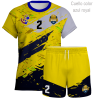 Conjunto de voley manga corta personalizable 100% fullprint